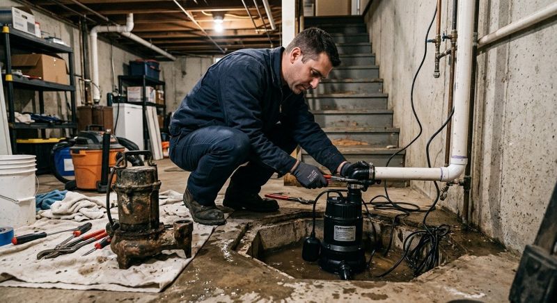 Sump Pump Plumbing in Manchester, NH